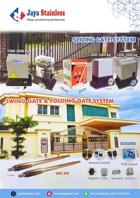 Sliding Gate System & Swing Gate dan Folding Gate System